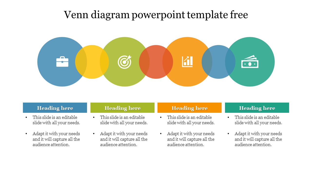 Free - Customized Venn Diagram PowerPoint Template Free Download
